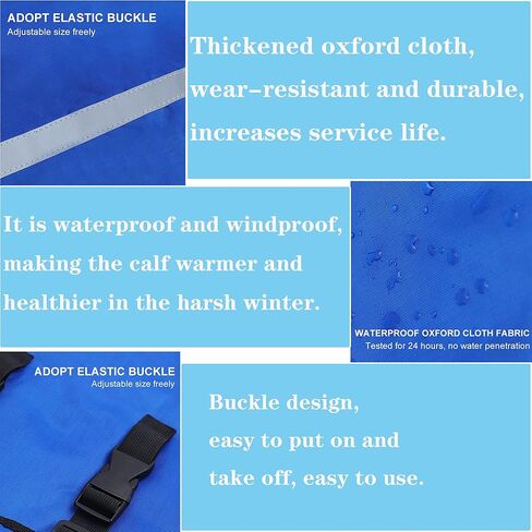 2 حزمة من بطانية العجل، معطف الماعز، بطانية الحصان، ملابس العجل الدافئة السميكة، ملابس العجل الدافئة، ملابس العجل الباردة، ملابس العجل الدافئة، بطانية الحصان للماشية الخضراء in Kuwait