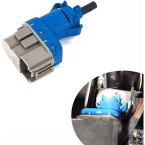 Yumfugu 1 PC Car Brake Light Switch, 4.33" x 1.57" x 1.57" Four-pin Brake Pedal Switch, Replaces OEM Number 7T4Z13480AA 8T4T96854M 8T4Z13480A Accessories, Compatible with Most Models (Blue & Gray)