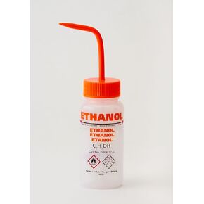 AZLON WGW541VTML Plastic, Wash Bottle, Wide Mouth, Ethanol, LDPE, Vent, 500 ml (Pack of 5)