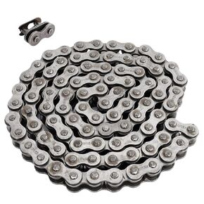 RUTU 420 Motorcycle Chain 132 Links with Chain Breaker Standard Roller Chain with 6 Connecting Master Links for 110cc 125cc Dirt Pit Bike ATV Quad Go Kart Scooter Mini Bike