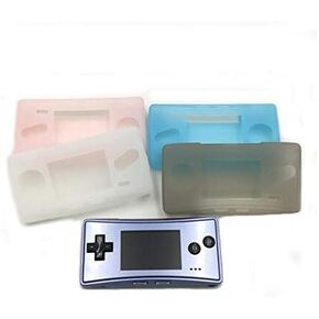 Soft Clear TPU Protective Shell Case Cover Transparent Protective Housing Shell Skin for Gameboy Micro GBM Repair Part (White)