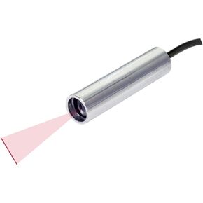 Quarton Laser Module VLM-635-56 LPO-D20-F20 Red Line Laser Module Fan Angle 20° Uniform Line, Class I Laser, Less Than 0.39mW (Focus: 20cm)