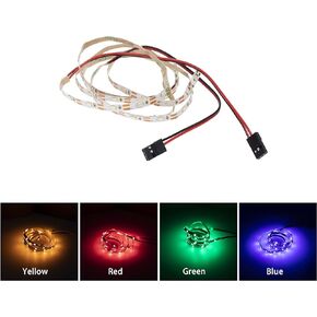 DKKY LED Strip Colored Light Strip for RC Fixed Wing Airplane Flying Wing Plane AR Wing Drone Model Car Truck (Blue)
