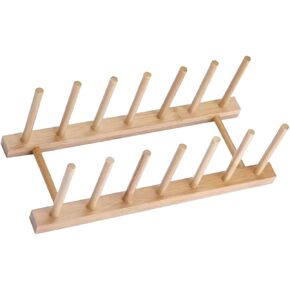 NUOBESTY Sewing Storage Rack Embroidery Thread Rack Thread Spool Rack Thread Storage Rack Thread Spinner Organizer Crochet Yarn Ball Holder Spool Holding Rack Horizontal Tool Wood