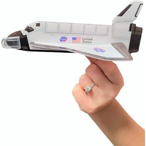 Zugar Land Space Shuttle Foam Gliders (8") (12 Pieces) Outer Space Cosmos Flying Toys. Plane Fun Jet (Twelve Gliders)