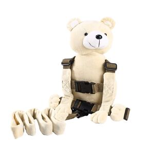 New Berhapy 3 in 1 Bear Toddler Safety Harness Backpack, Children's Walking Leash Strap for Boys and Girls (super soft bear)