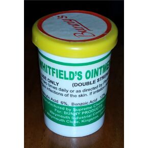 Bunny's Jamaican Whitfield's Ointment 28g, Double Strength, Treatment for Fungus Infection of The Skin, White, 0.98 Ounce (Pack of 1)