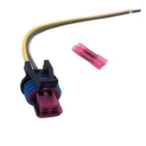 IBVIBV FOR GM LS 2-Wire Pigtail - Coolant Temperature Sensor Connector - Water Temp LS1 Plug Radiator Switch OEM Color LS1 LS3 LS2 LQ4 LQ9 LS6 L92 L99 L33 LR4