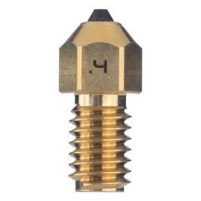 Diamondback Nozzles – Spider Compatible – Polycrystalline Solid Diamond Tip 3D Printer Nozzles, Improved Extrusion, Any Filament, Long Life, Wear Resistant, USA Made (0.4mm)