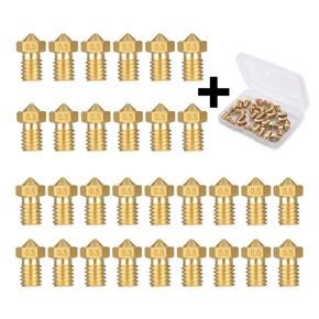 ACMYCH 30PCS 0.4mm 3D Printer Extruder Nozzles for E3D V5 V6