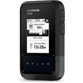 Garmin eTrex® Solar, GPS Handheld Navigator, Unlimited Battery Life, Water Resistant