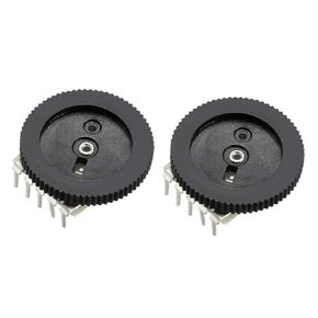 uxcell 10K Ohm Dial Wheel Potentiometer for Audio Stereo Volume Switch Control 16x2mm 2Pcs