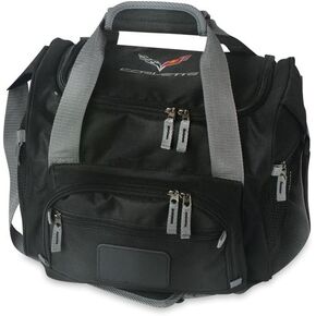 C7 Corvette Embroidered Cooler Bag (Black) - 12 Can Soft Travel Ice Chest 2014-2019 Corvettes