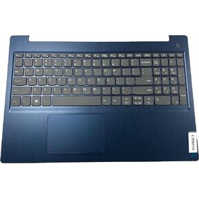 LTPRPTS Replacement Laptop Upper Case Palmrest Non-Backlit Keyboard Touch Assembly Part for Lenovo IdeaPad 3 15IML05 15IIL05 15ADA06 15iml05 5CB1D03528 Blue