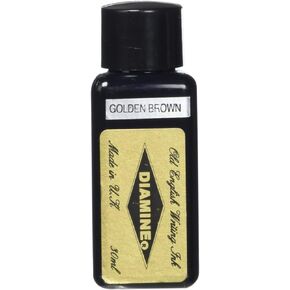 Diamine Fountain Pen Bottled Ink, 30ml - Golden Brown