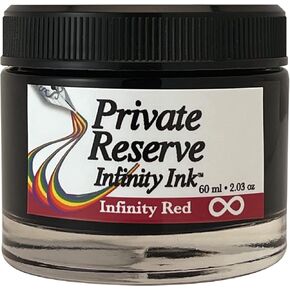 Private Reserve Ink INFINITY - 60 ml Ink Bottle for Fountain Pen (Infinity Red) ECO Formula (PR17053)
