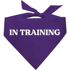 in Training Dog Bandana (Black, XS 409)