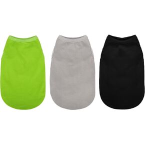 Upgrade Your Pup's Wardrobe: Sleek Solid-Colored Dog Shirt Tank Top, Perfect for Small to Medium Dogs, Offering Simple Style and Comfort Black M in Saudi Arabia