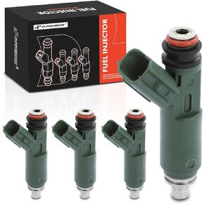 A-Premium Fuel Injectors Compatible with Toyota Corolla 2000-2004, Matrix 2003-2006, Celica, MR2 Spyder & Chevrolet Prizm & Pontiac Vibe, L4 1.8L, Set of 4, Replace# 94859505