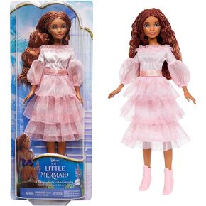 Mattel Disney The Little Mermaid Toys, Celebration Ariel Collectible Doll with Red Hair & Pink Dress, Inspired by the Movie