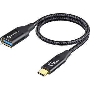 PHIXERO [10Gbps] USB C to USB 3.1 Gen 2 Adapter 1 FT, USB-C Male to USB-A Female, USB Type C to USB OTG Cable, Thunderbolt3 to USB Adapter Compatible with MacBook Pro/Air, iPad Pro, Samsung Galaxy