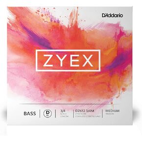 مجموعة سلسلة D'Addario Zyex Bass، مقياس 3/4، توتر خفيف