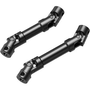 COOWOO Stainless Steel Front Rear Drive Shafts Upgrade Parts Set for 1/18 TRX-4M RC Crawler Cars, Silver