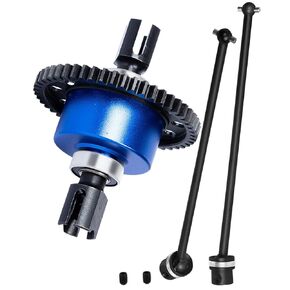 hopsupRC Center Drive Shaft CVD & 50T Diff Gear Slipper Upgrades Part for 1/8 Kraton 6s، فولاذ #45 محاور عمود الإدارة المركزية والتروس التفاضلية المعدنية، أحمر