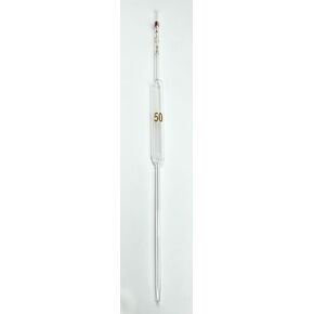 CHEM SCIENCE INC 123.202.16 Pipette Volumetric with One Mark, Accuracy As Per Class A, Capacity 50 mL, Non Serialized (Pack of 6)