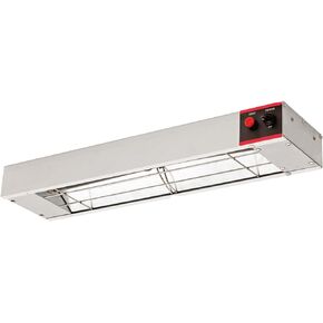KOUDA 24'' Food Heat Lamp Overhead Food Warmer Commercial Infrared Strip Heater with Cord & Plug,120V,500 Watts (24 Inch), Silver