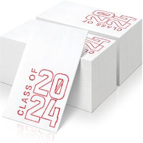 200pcs Class of 2024 Graduation Napkin Congrats Grad Napkins Disposable Paper Cocktail Napkins Hand Towels for 2024 High School University College Graduation Party Decorations (Black Gold)