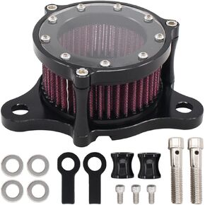 NewYall Air Cleaner Intake Filter System Kit for Harley-Davidson Forty Eight Sportster XL883 XL883N XL883R XL883P XL1200 XL1200L XL1200X XL883P Iron 883 Seventy Two Billet Aluminum CNC
