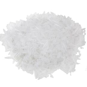 BQLZR 0.5 مل مختبر واضح متدرج مايكرو البلاستيك أنبوب الطرد المركزي قارورة المفاجئة غطاء 1000 حزمة
