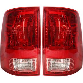 WFLNHB 1 Pair Tail Light Replacement for 2009-2018 Ram 1500 2500 3500 Taillamp Rear Break Light Lamp Assembly 55277415AF 55277414AF Passenger and Driver Side