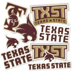 Desert Cactus Texas State University TXState Bobcats Stickers Vinyl Decals Laptop Water Bottle Car Scrapbook T2 (Type 2) in Saudi Arabia