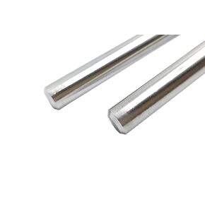 304 Stainless Steel Rods 12mm x 400mm Solid Round Rods for DIY Crafts - 2pcs