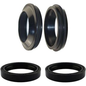 AHL Front Fork Shock Oil Seal and Dust Seal Set 43mm x 55mm x11mm for Kawasaki ZX750 Ninja ZX-7R 1996-2003 ZX1100 Ninja ZX-11 1990-2001