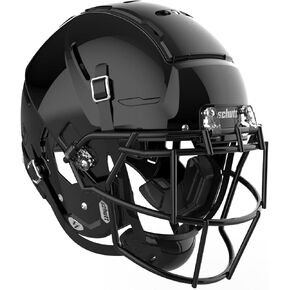 Schutt F7 VTD Collegiate Football Helmet, EGOP NB VC Facemask Attached, Large, Black