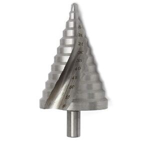 Preamer 6-60mm HSS 4241 Large Spiral Groove Metric Step Drill Set Cone Drill Bit Woodworking Metal Hole Cutter Tool Drilling Bit