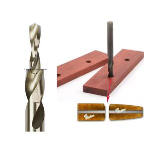 4.1MM to 6.1 MM 180 Angle Straight Shank Step HSS M35 Metal Drill Bit for Corby