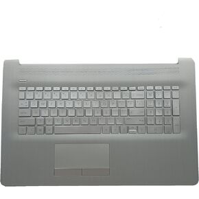 Replacement for HP 17BY 17-by 17CA 17-CA Laptop Upper Case Palmrest Backlit Keyboard Touchpad Assembly Part with ODD L92783-001 6070B1308113 Top Cover Sliver 2020 Year