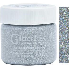 Angelus Holographic Glitter Paint for Shoes, Boots, Leather & More (1oz) - No Glue Needed!
