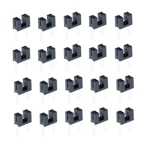 JESSINIE 20pcs ITR9608 Infrared Optical Interrupter Photoelectric Sensor Switch ITR9608F ITR-9608 DIP-4 Opto Photo Interrupter Switch Slot Optocoupler