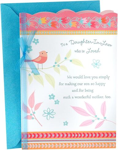 Hallmark Mother's Day Card for Daughter-in-Law (Lucky to Have You in Our Lives) in Saudi Arabia