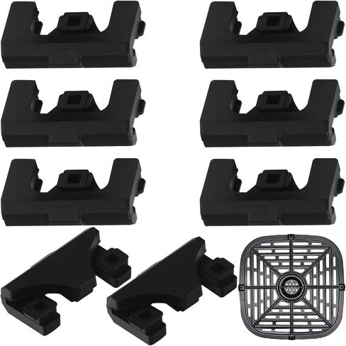Impresa - Silicone Air Fryer Rubber Bumpers - 8 Pack - Protective Feet for Vortex, Cosori, and Other Compatible Brands - Prevents Tray and Basket Damage - Replacement Parts in Saudi Arabia