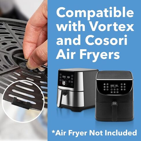 Impresa - Silicone Air Fryer Rubber Bumpers - 8 Pack - Protective Feet for Vortex, Cosori, and Other Compatible Brands - Prevents Tray and Basket Damage - Replacement Parts in Saudi Arabia