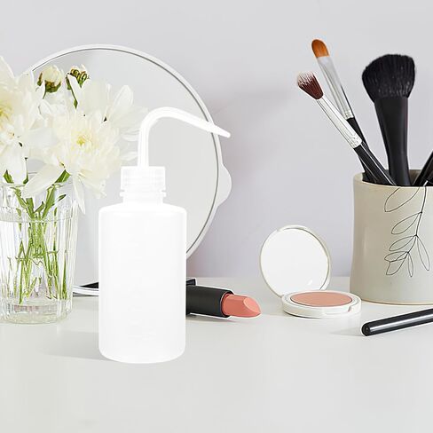 زجاجات ضغط POPETPOP للسوائل: زجاجات غسيل المعمل سعة 250 مل، زجاجة مياه بلاستيكية مع طرف فوهة وملصقات مقياس، زجاجة ضغط فارغة للمختبرات، 30 قطعة in Kuwait