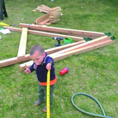 SIWOOD 2 قطعة من ملحقات التأرجح الخشبية بإطار EZ، دعامة إطار على شكل حرف A لشعاع التأرجح، تركيب التأرجح، دعم عالي القوة، أخضر in Kuwait