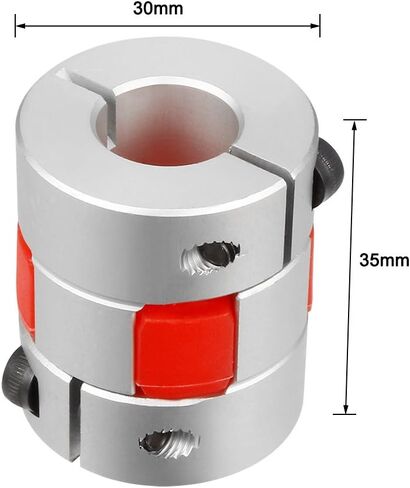 Uxcell 14 مللي متر إلى 14 مللي متر رمح على شكل البرقوق اقتران مقرنة 30 مللي متر قطر 35 مللي متر طول in Kuwait