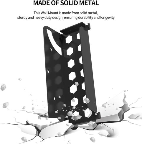 JOYTORN Switch Wall Mount Stand for Nintendo Switch OLED Model/Switch 2017, Switch Console Shelf Near or Behind TV with Sturdy Metal-Black in Kuwait